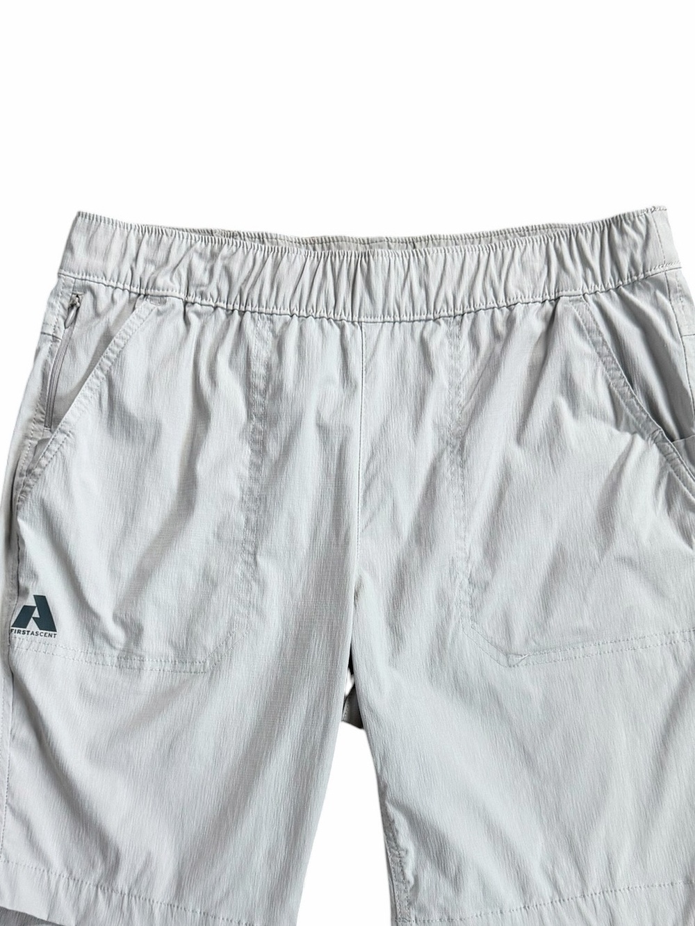 Eddie Bauer Tan WR Guide Ripstop First Ascent Pull On Nylon Hiking Shorts 6 NWOT - Picture 2 of 9